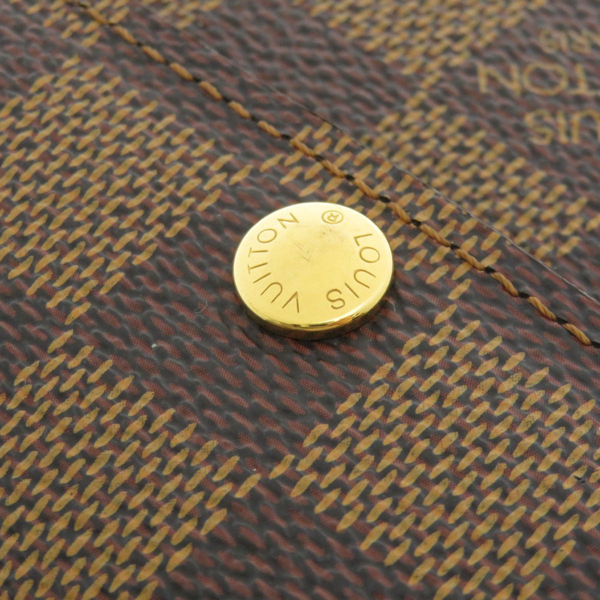 LOUIS VUITTON Coin case N62925 Damier canvas Brown Ludlow Damier Ebene