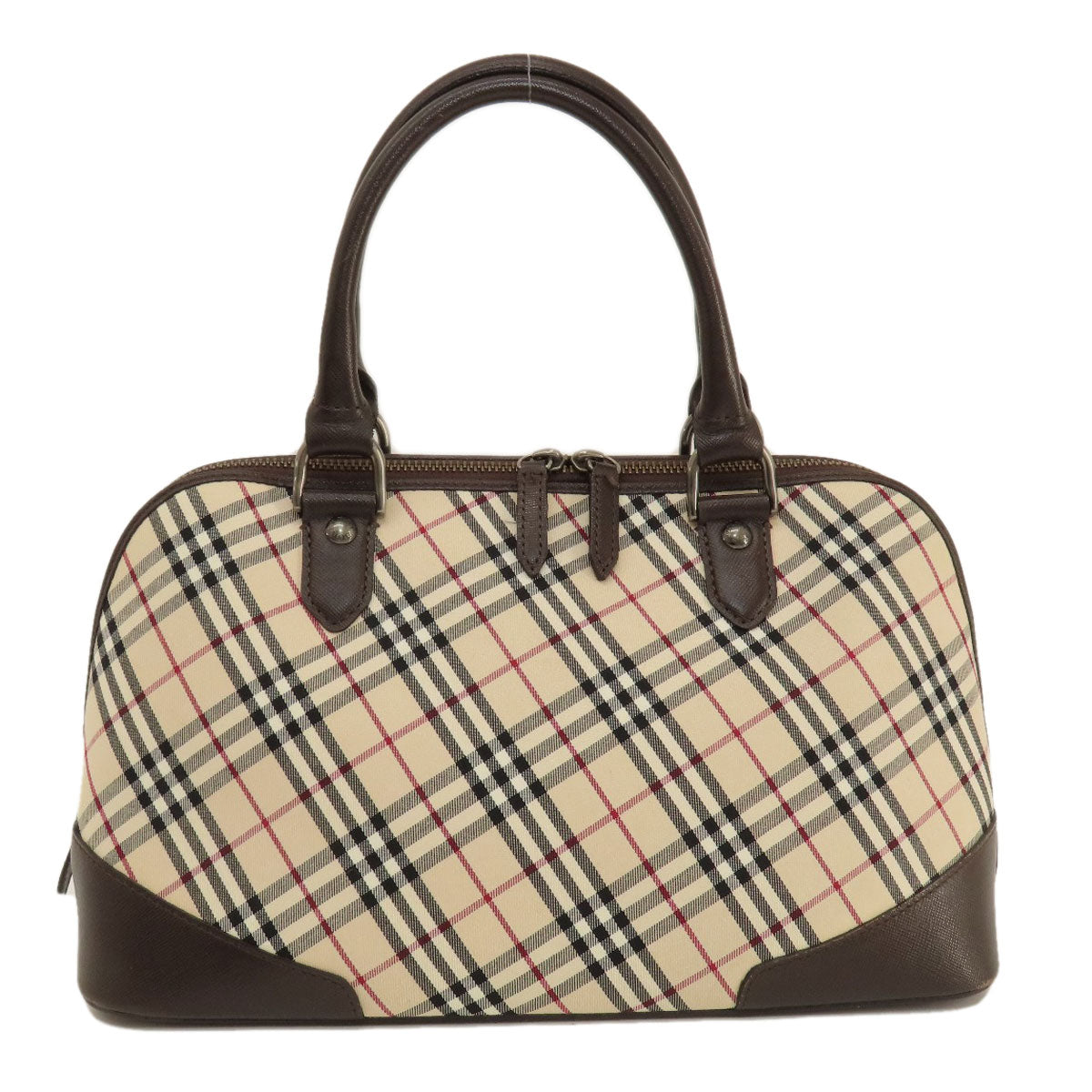 BURBERRY Handbag canvas Brown Nova Check