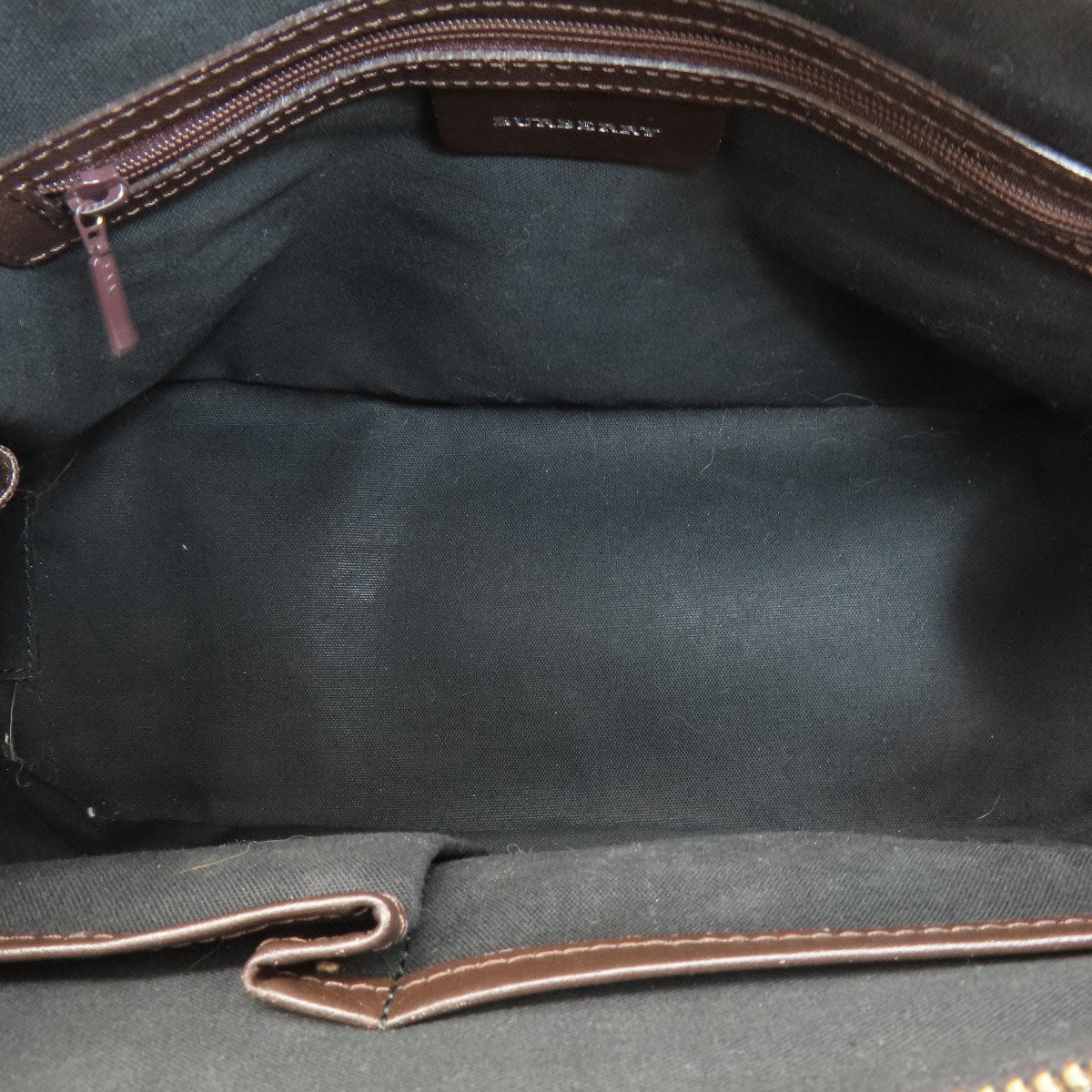 BURBERRY Handbag canvas Brown Nova Check