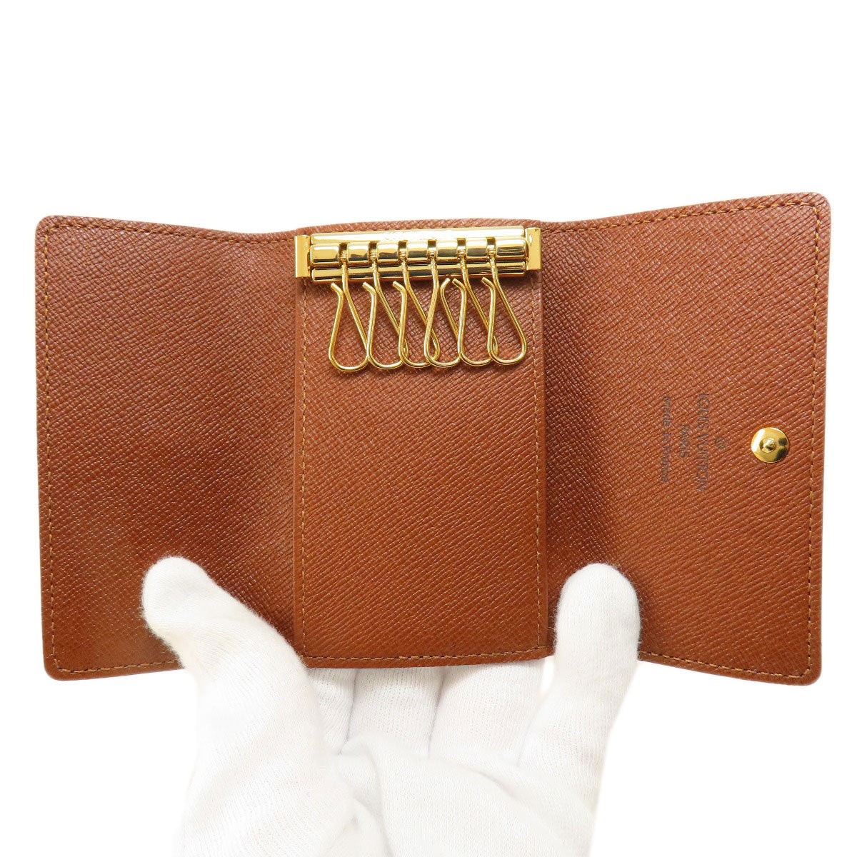 LOUIS VUITTON Key case Key holder M62630 Monogram canvas Brown Multicles6 Monogram