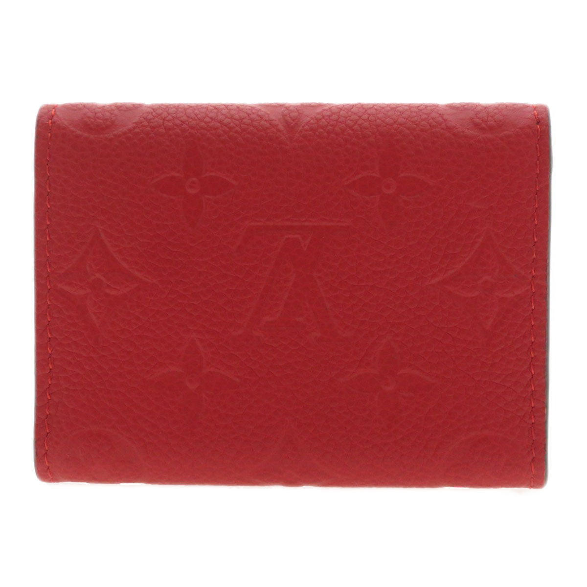 LOUIS VUITTON Card Case M58457 Ann Platt Red Envelope Carte de Visite Empreinte Women Used Authentic