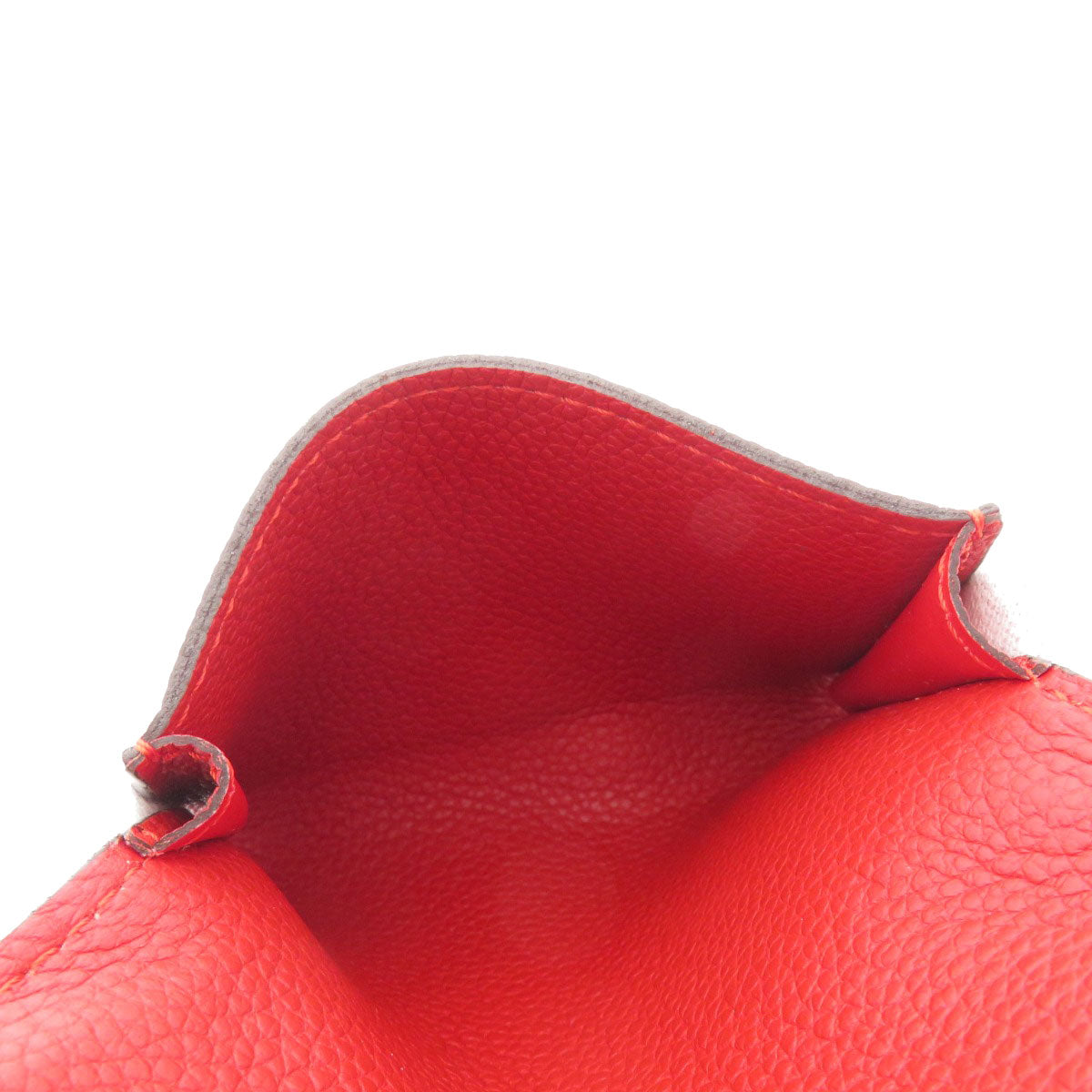 LOUIS VUITTON Card Case M58457 Ann Platt Red Envelope Carte de Visite Empreinte Women Used Authentic