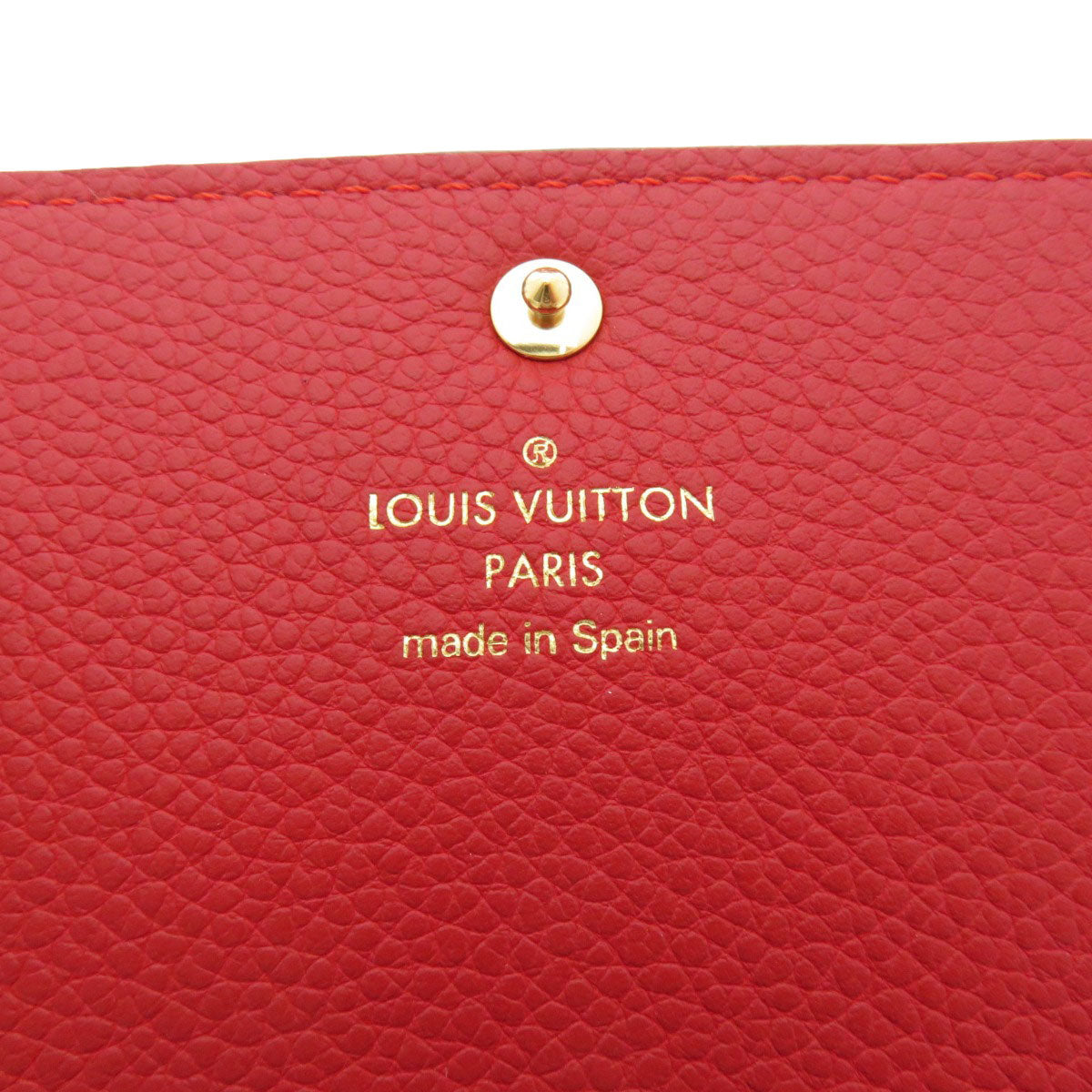 LOUIS VUITTON Card Case M58457 Ann Platt Red Envelope Carte de Visite Empreinte Women Used Authentic