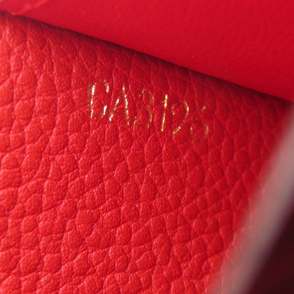 LOUIS VUITTON Card Case M58457 Ann Platt Red Envelope Carte de Visite Empreinte Women Used Authentic