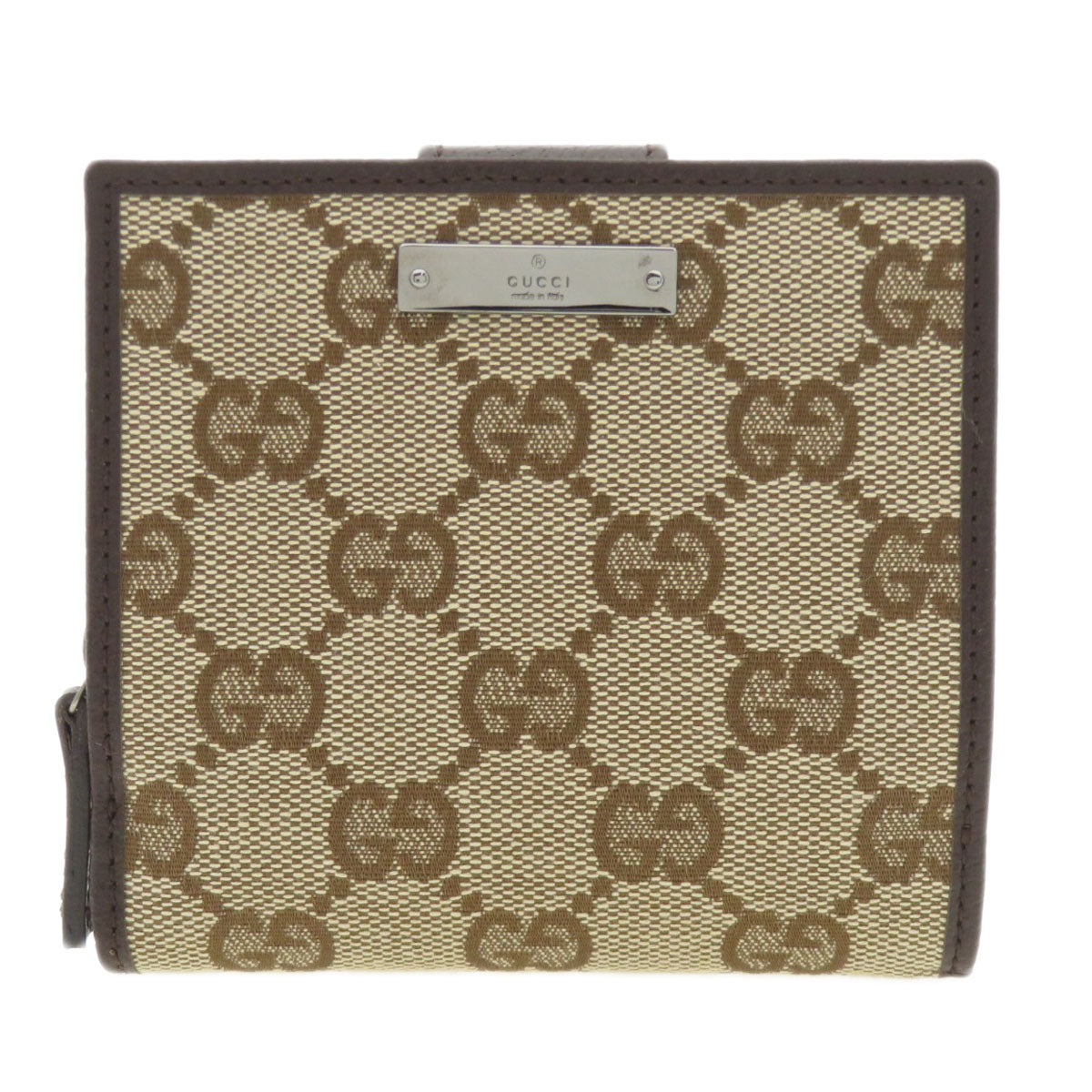 GUCCI Bifold Wallet 146568 canvas Brown GG