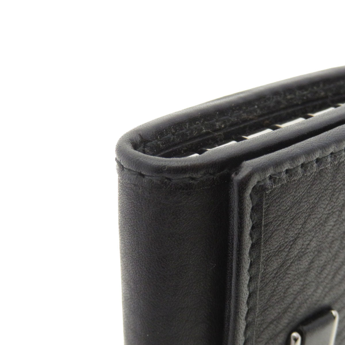GUCCI Key case Key holder 92749 Calfskin black Logo motif
