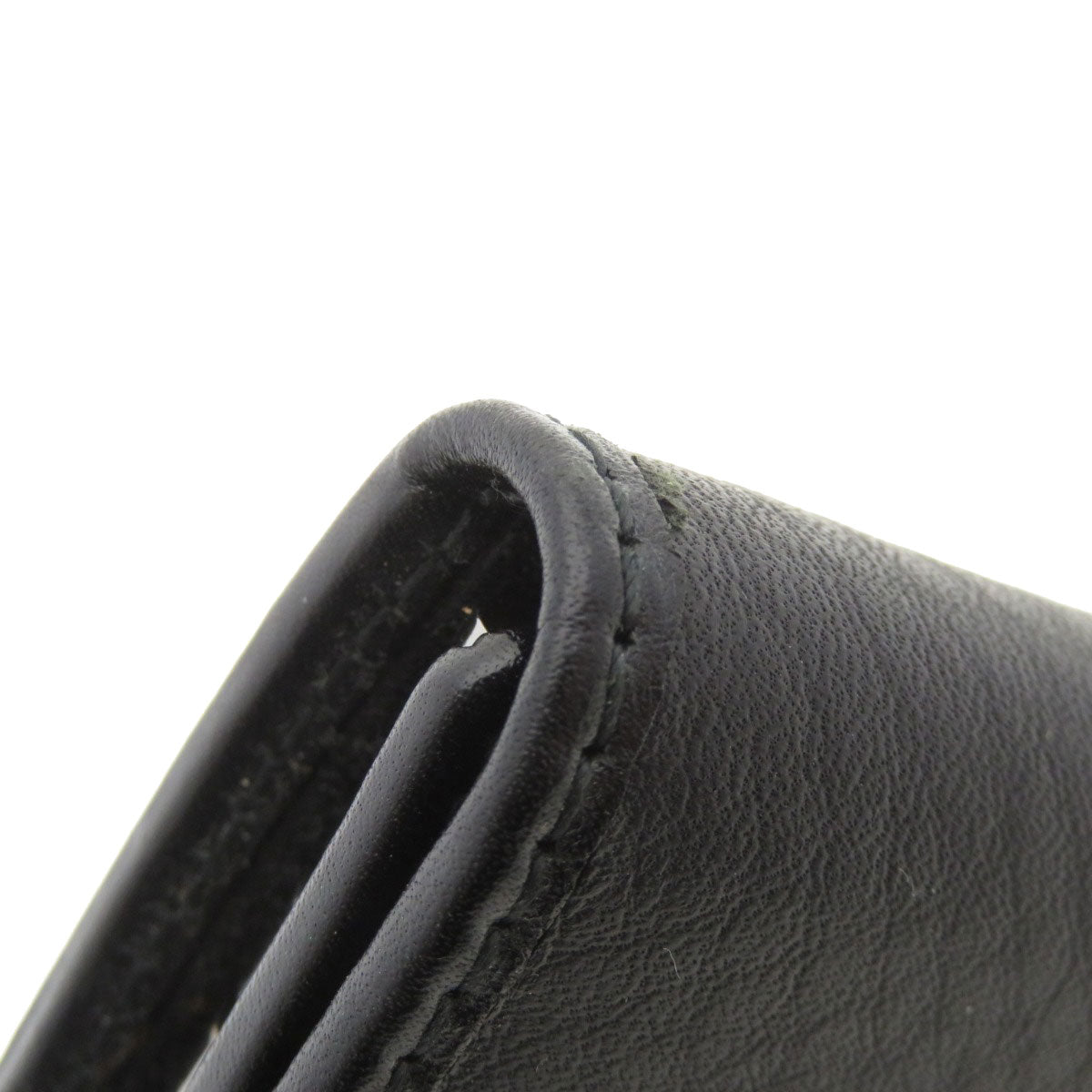 GUCCI Key case Key holder 92749 Calfskin black Logo motif