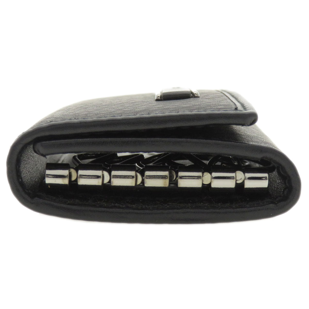 GUCCI Key case Key holder 92749 Calfskin black Logo motif