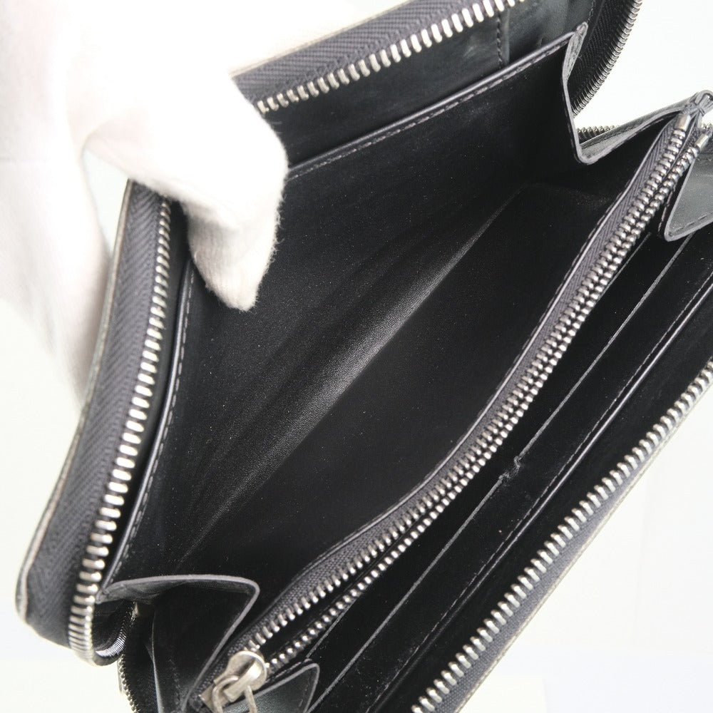 LOUIS VUITTON Long Wallet Purse M97026 Calfskin black Utah Zippy Organizer