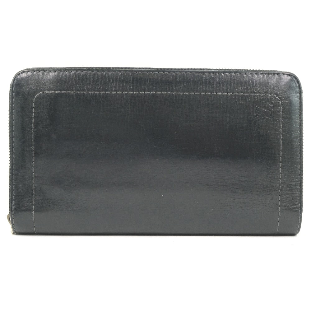 LOUIS VUITTON Long Wallet Purse M97026 Calfskin black Utah Zippy Organizer