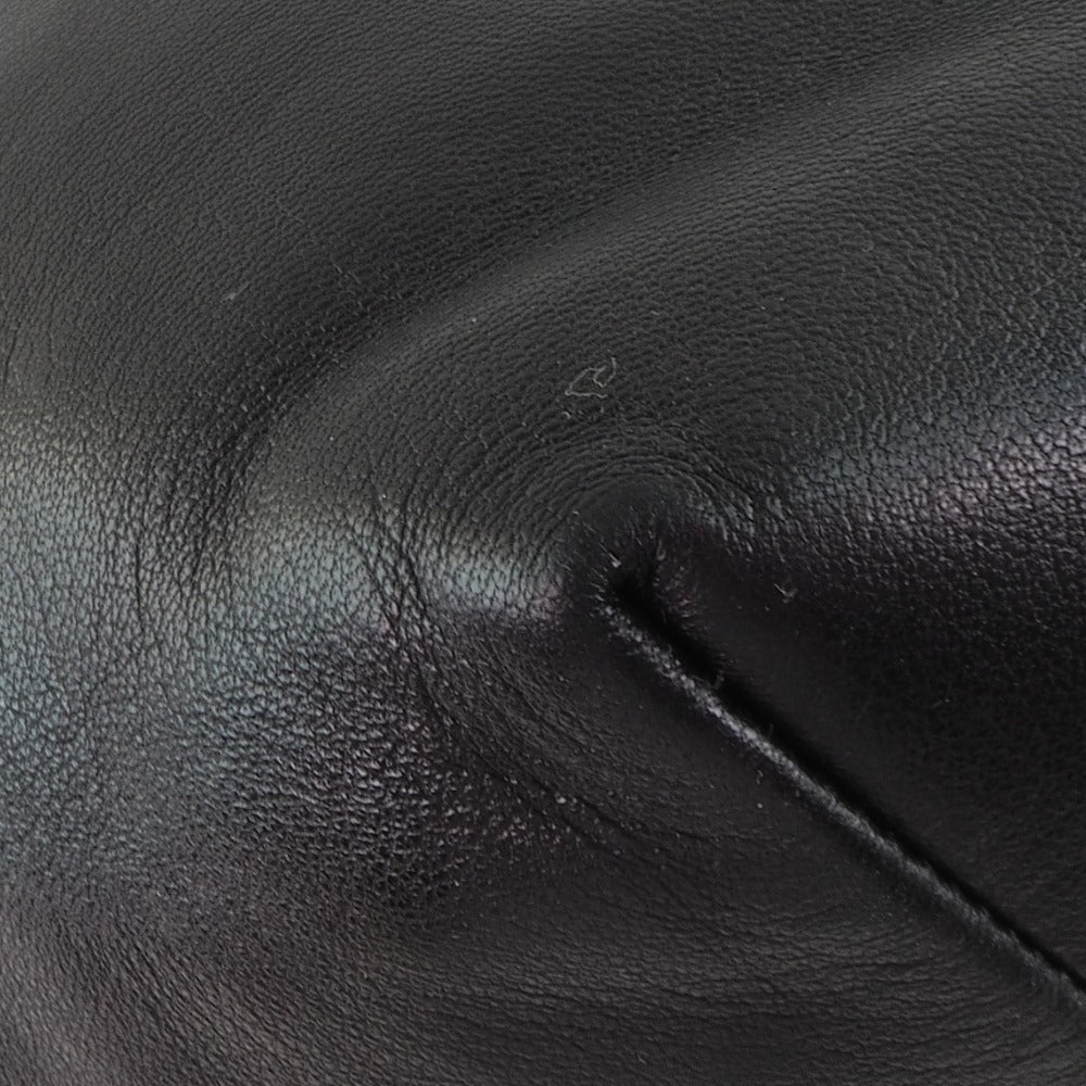 LOEWE Handbag lambskin black Women Used Authentic