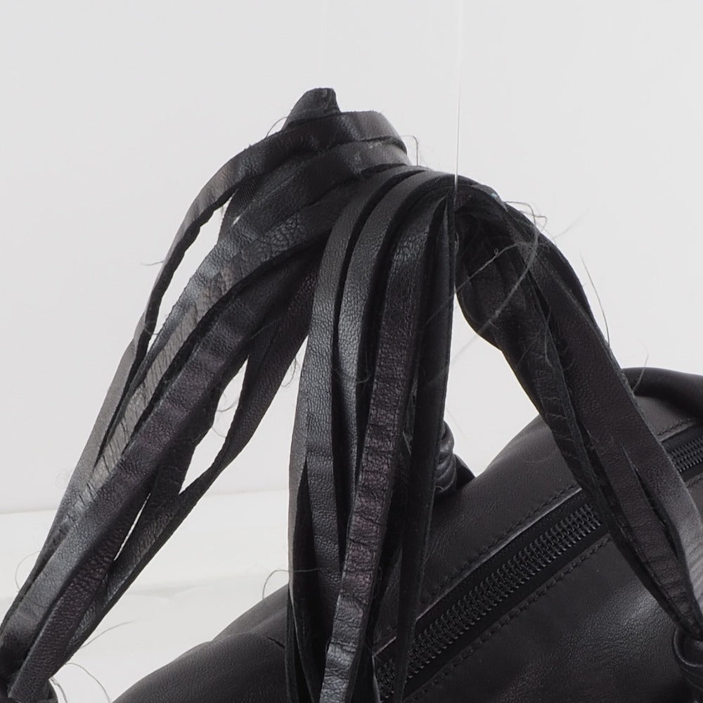 LOEWE Handbag lambskin black Women Used Authentic