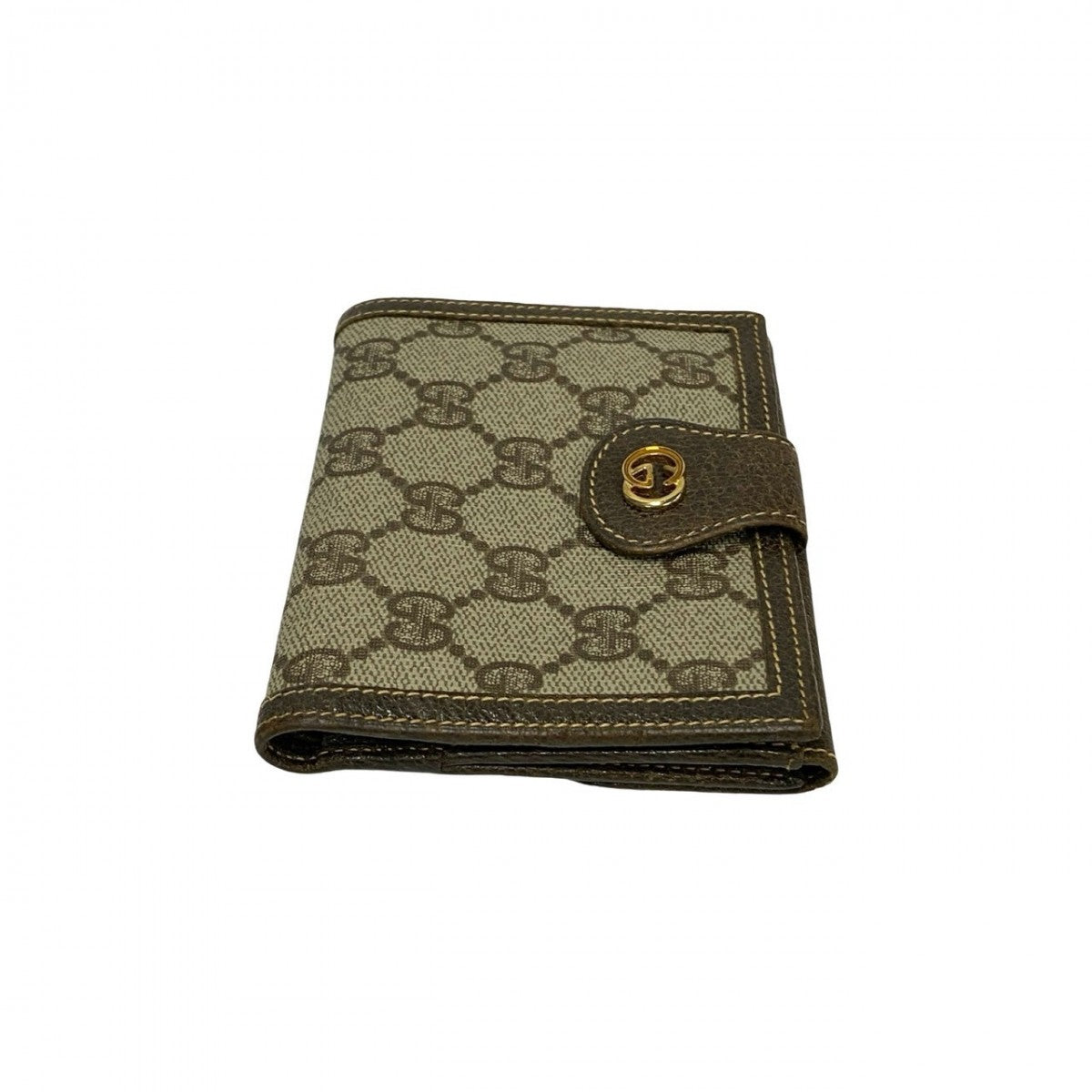 GUCCI Bifold Wallet leather Brown