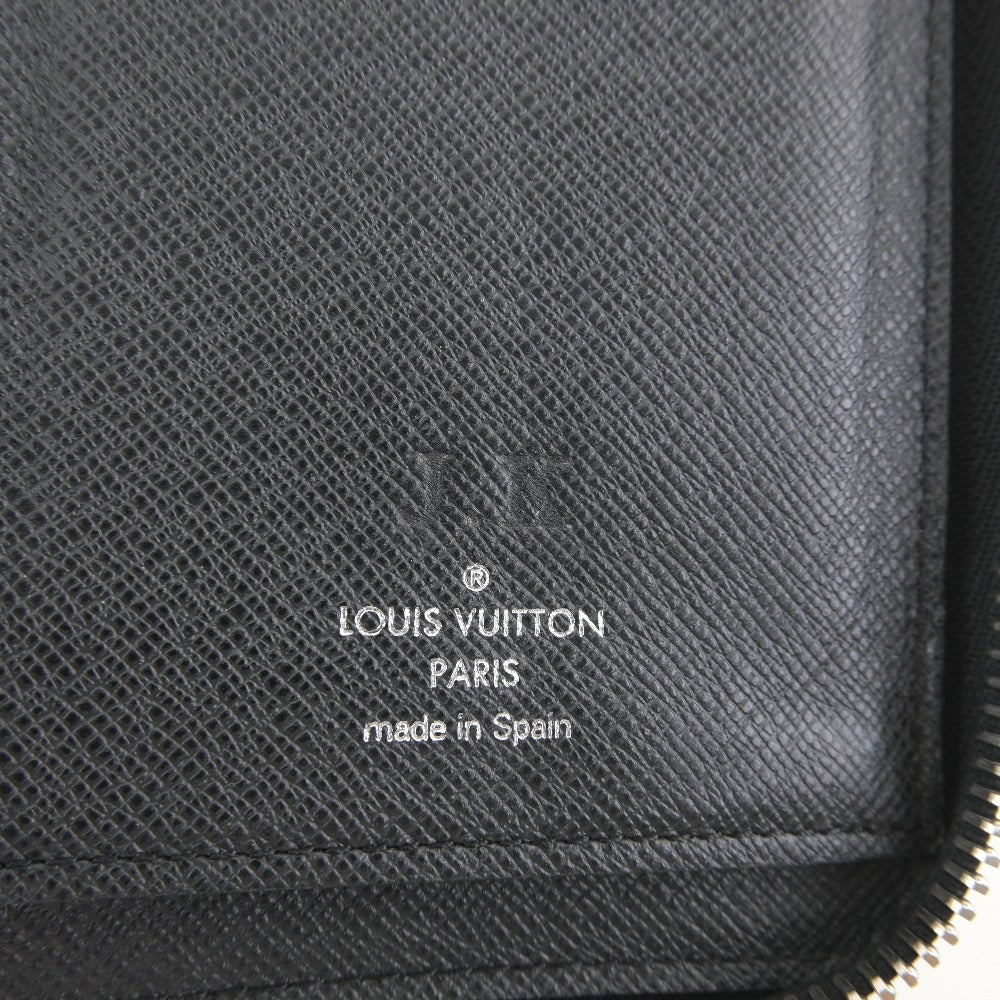 LOUIS VUITTON Long Wallet Purse M32822 Taiga black Zippy Wallet Vertical