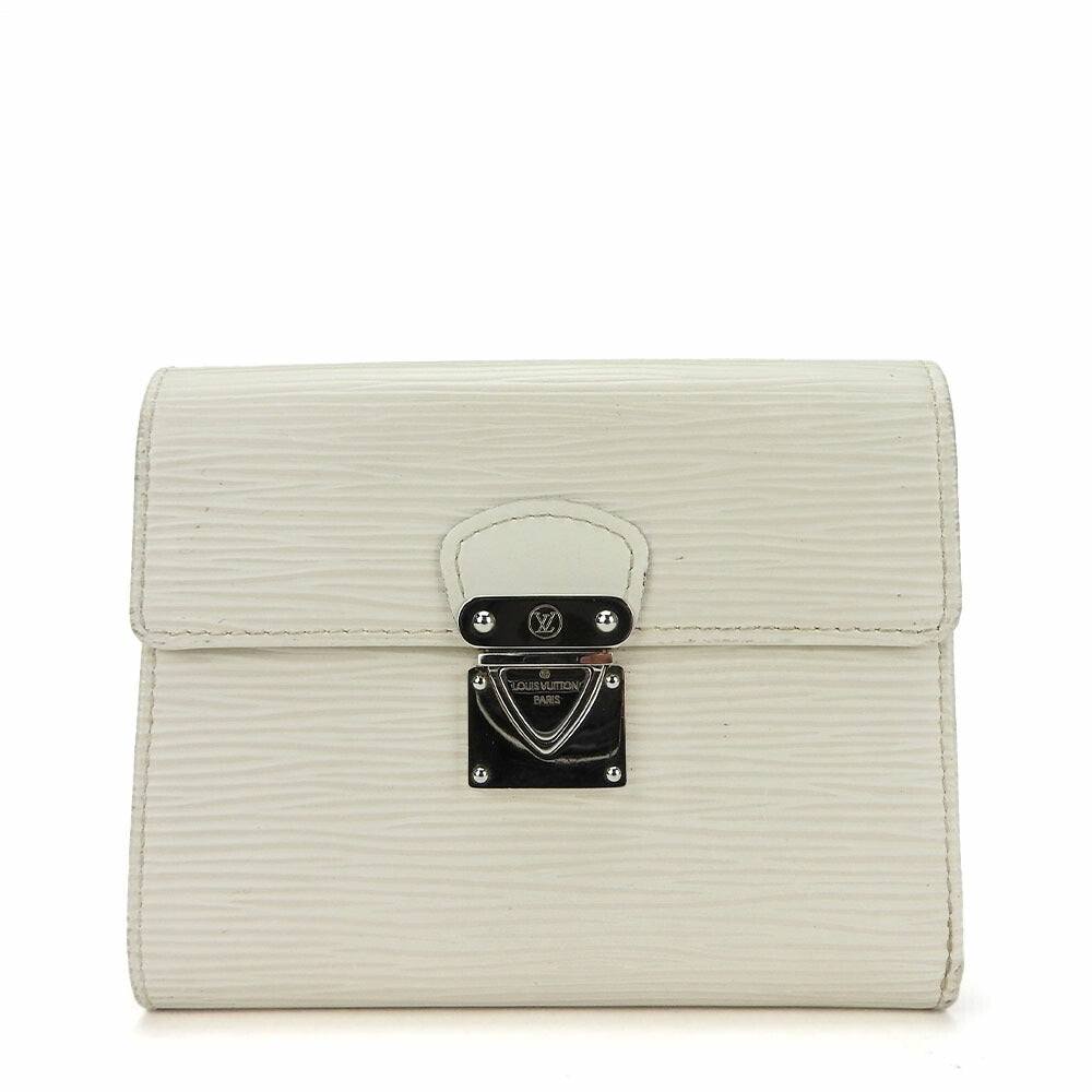 LOUIS VUITTON Tri-fold wallet M5801J Epi Leather white Portefeuille and Koala