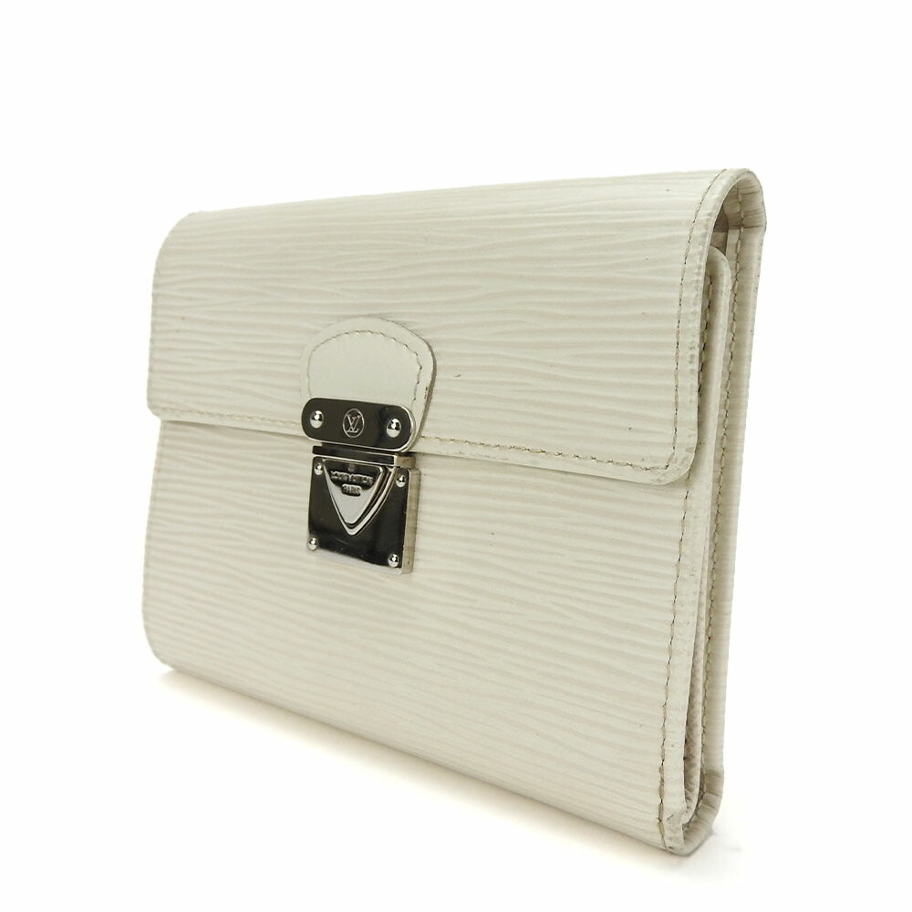 LOUIS VUITTON Tri-fold wallet M5801J Epi Leather white Portefeuille and Koala