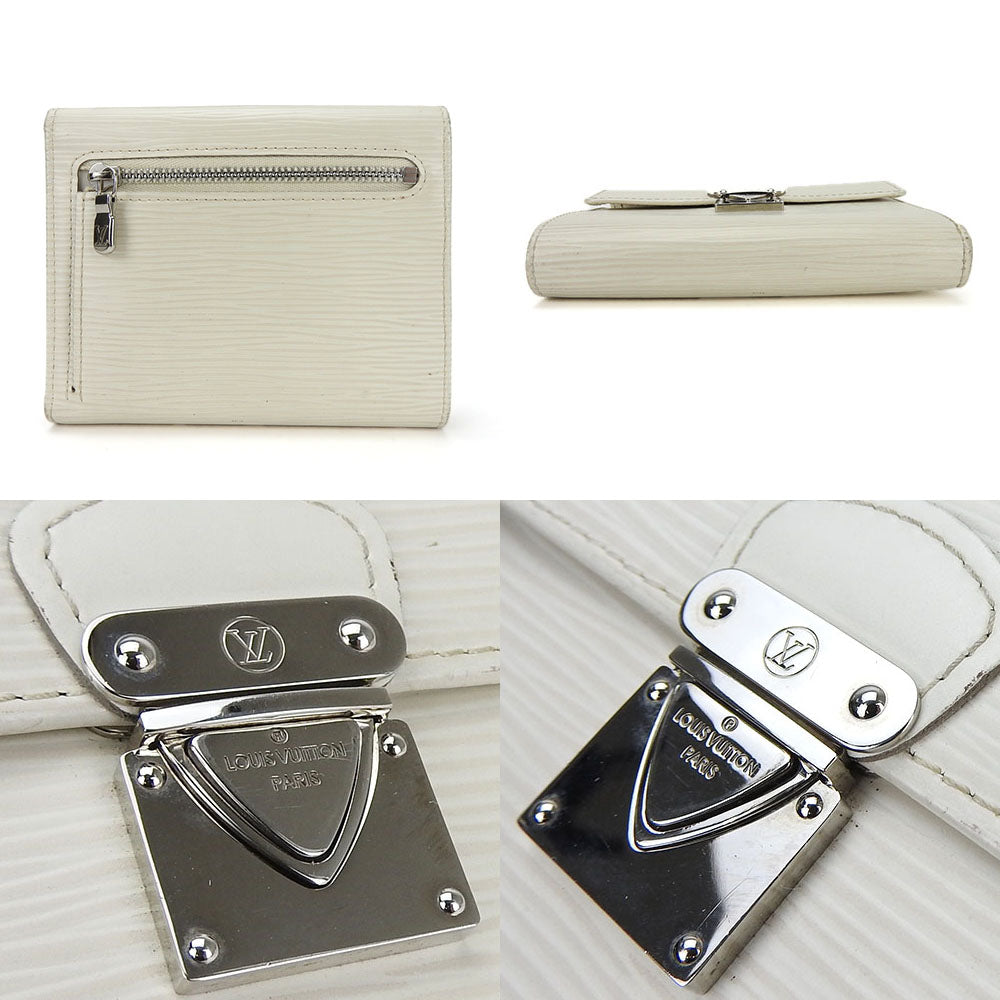 LOUIS VUITTON Tri-fold wallet M5801J Epi Leather white Portefeuille and Koala