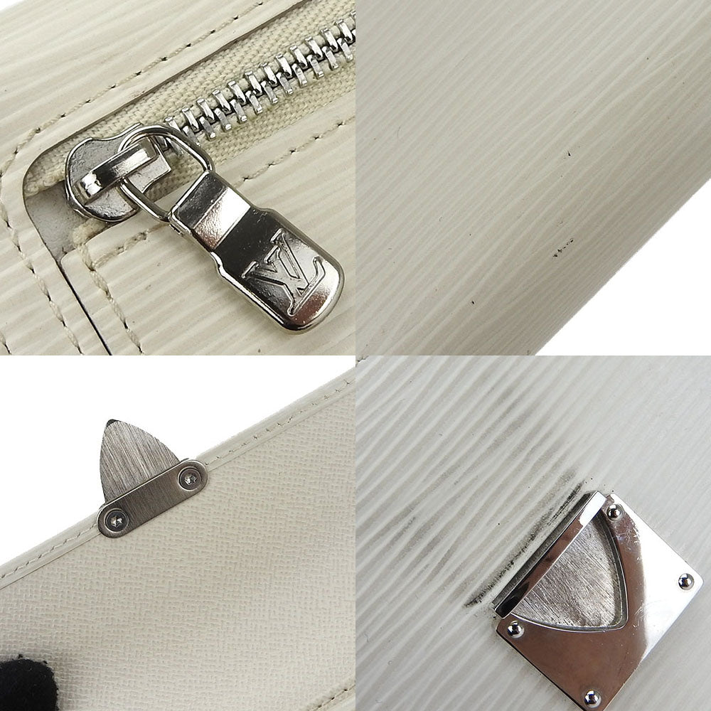 LOUIS VUITTON Tri-fold wallet M5801J Epi Leather white Portefeuille and Koala