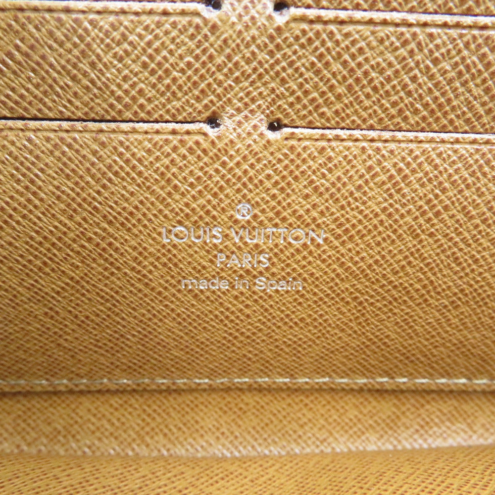 LOUIS VUITTON Long Wallet Purse Epi Leather Brown Epi Zippy wallet