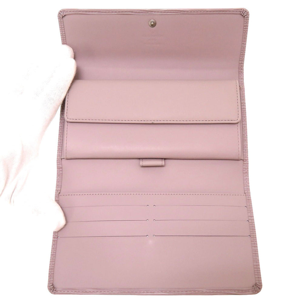LOUIS VUITTON Long Wallet Purse M6338B Epi Leather lilac Epi Portefeuille International
