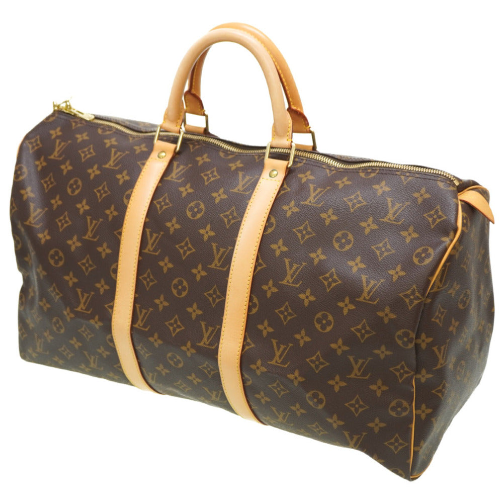 LOUIS VUITTON Handbag M41426 Monogram canvas Brown Monogram Keepall 50 Women Used Authentic