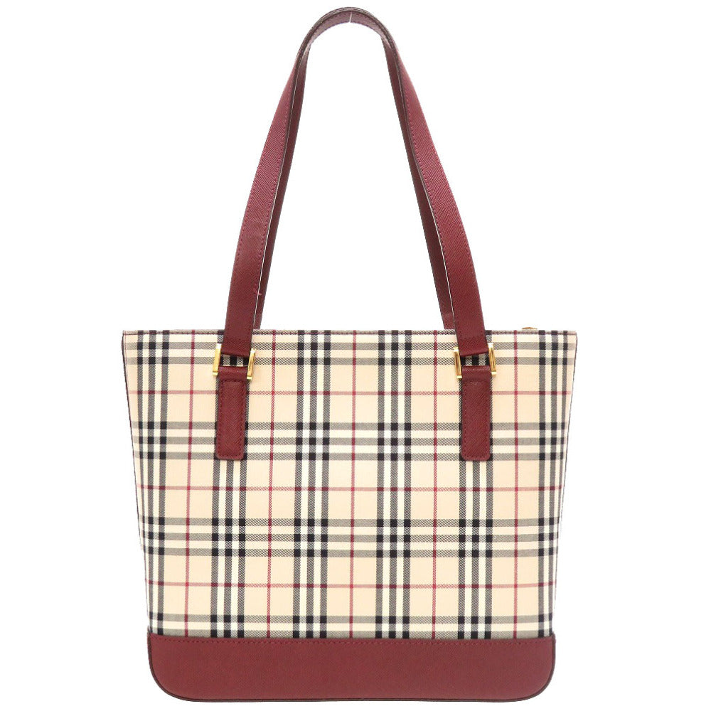 BURBERRY Handbag canvas beige check