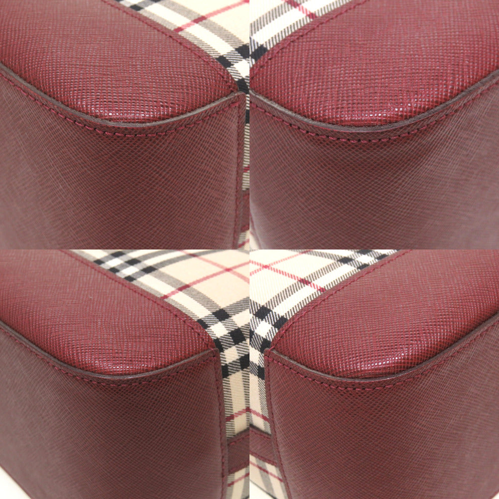 BURBERRY Handbag canvas beige check