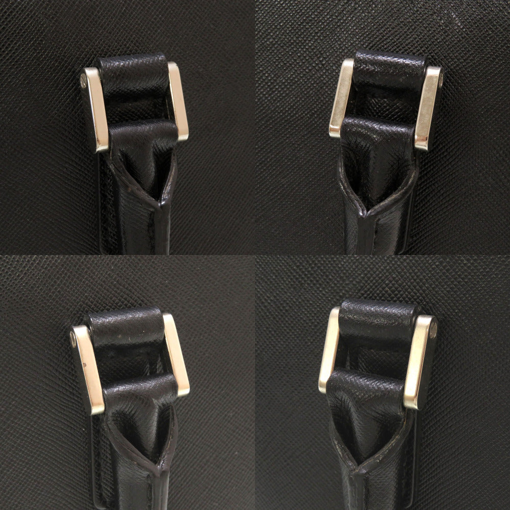 BURBERRY Handbag leather black Check Pattern