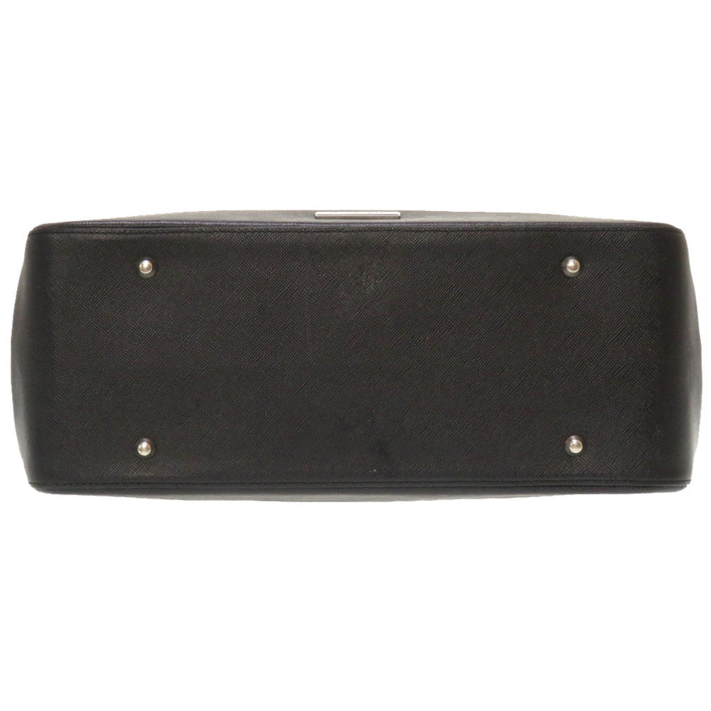 BURBERRY Handbag leather black Check Pattern