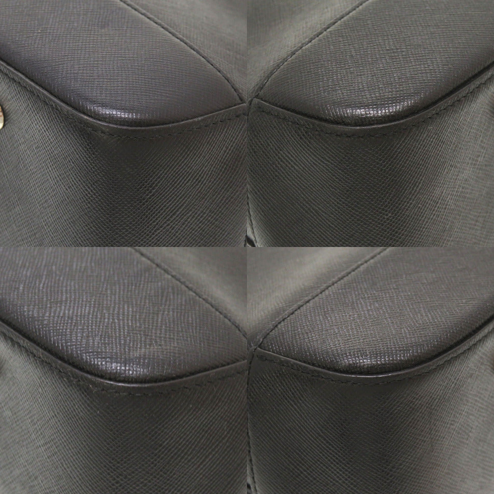 BURBERRY Handbag leather black Check Pattern