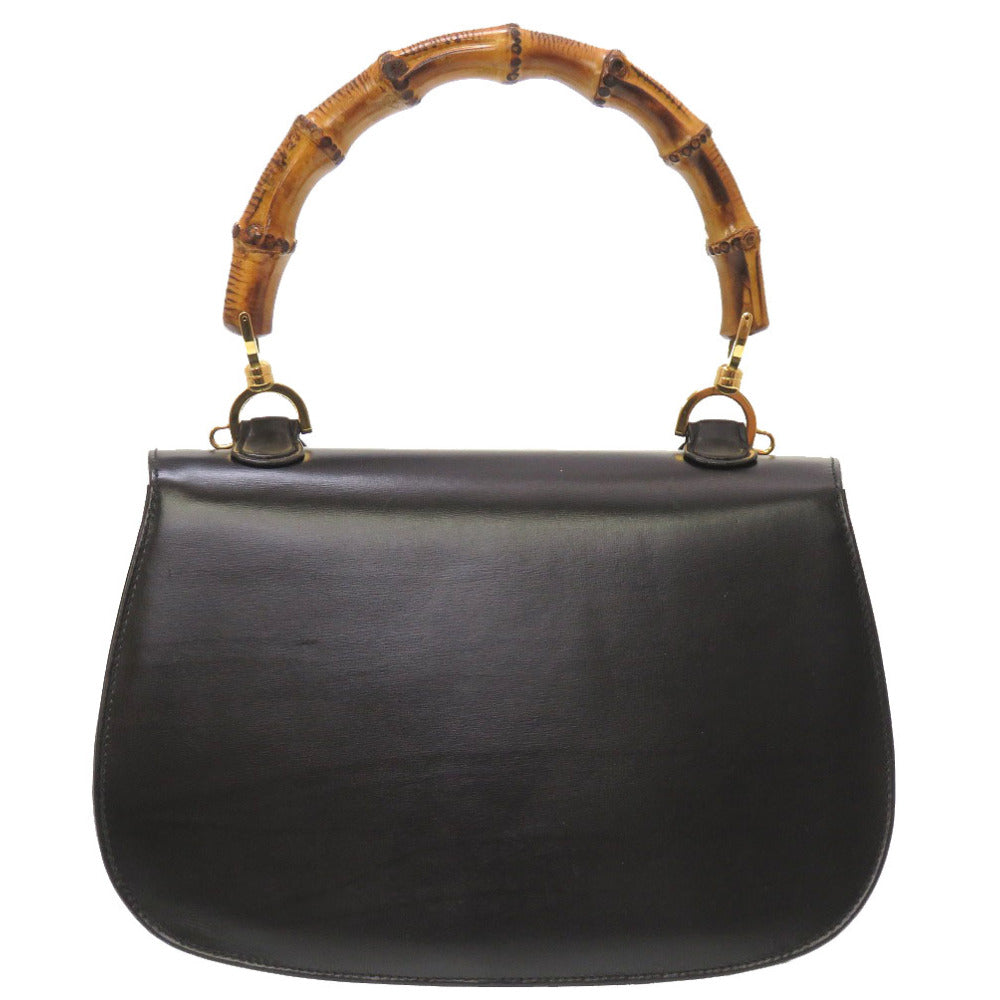 GUCCI Handbag 000 1951 0633 leather black Women Used Authentic