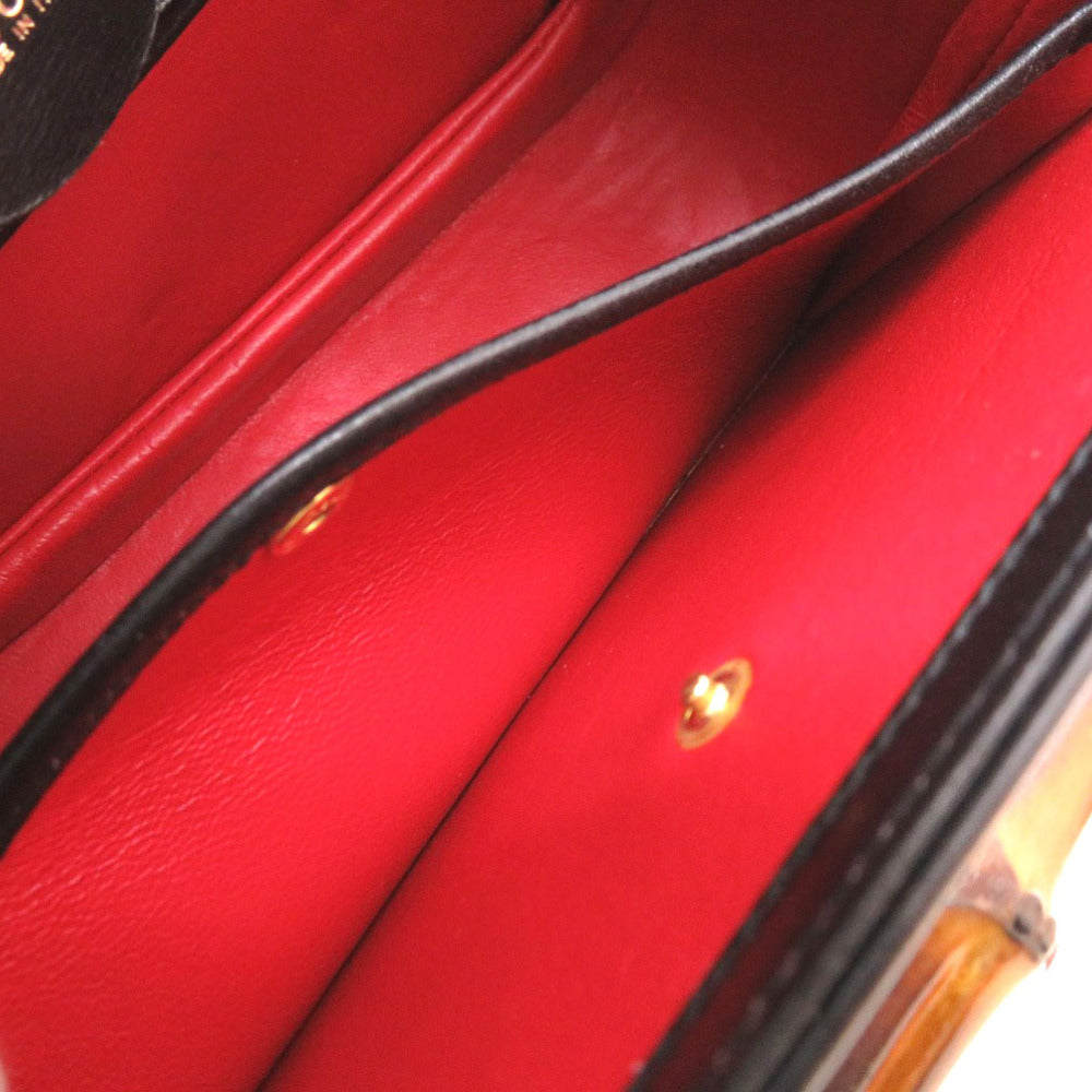 GUCCI Handbag 000 1951 0633 leather black Women Used Authentic