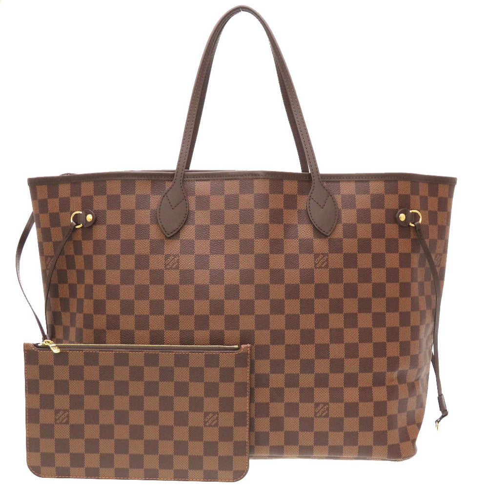 LOUIS VUITTON Tote Bag N41357 Damier canvas Brown Damier New Neverfull GM Women Used Authentic