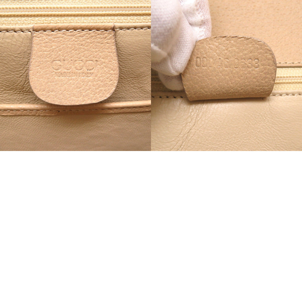 GUCCI Handbag Bamboo beige 2WAY Women Used Authentic