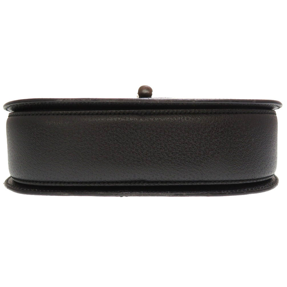 GUCCI Handbag 000 2113 0633 Bamboo, Leather black Women Used Authentic
