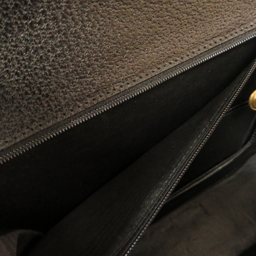 GUCCI Handbag 000 2113 0633 Bamboo, Leather black Women Used Authentic