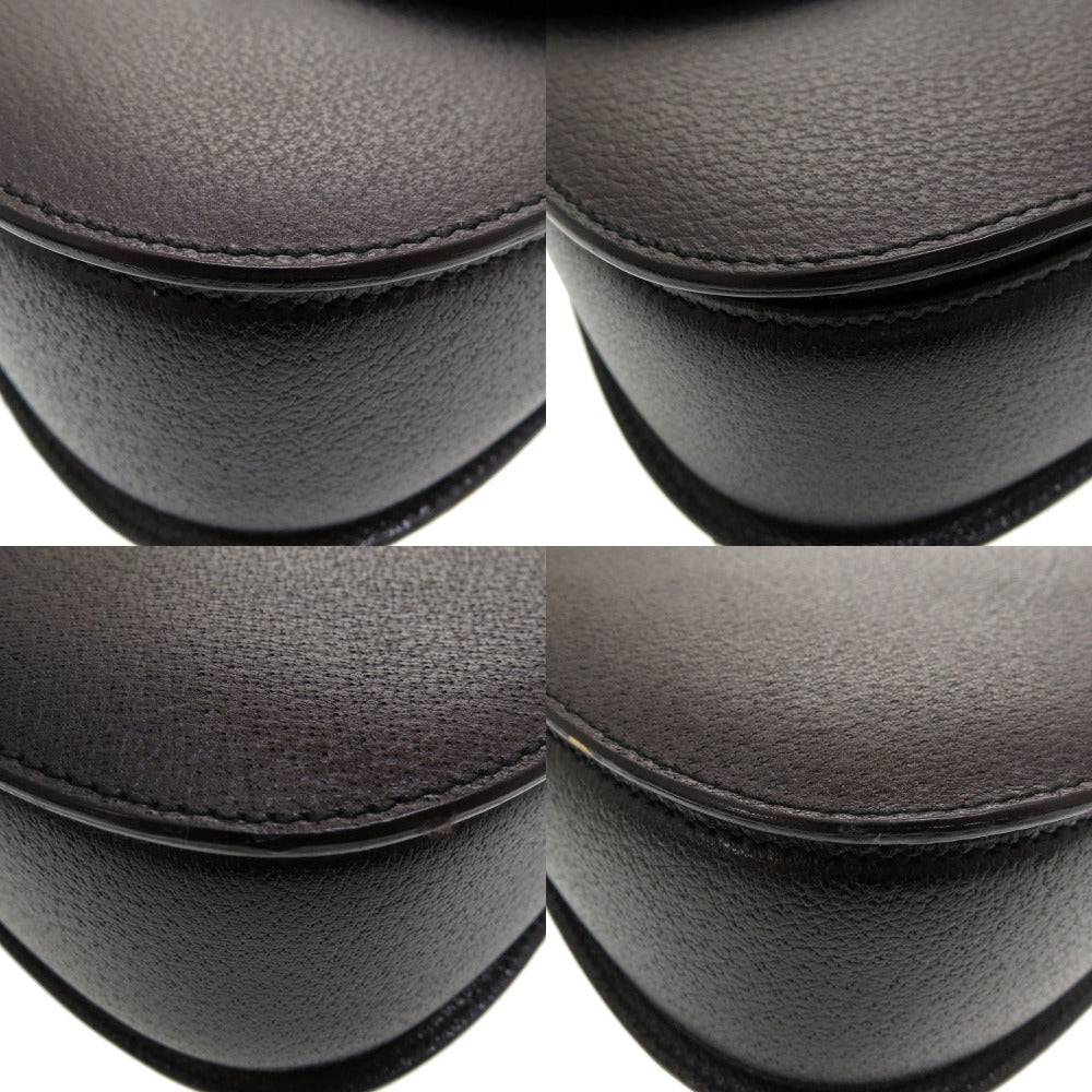 GUCCI Handbag 000 2113 0633 Bamboo, Leather black Women Used Authentic