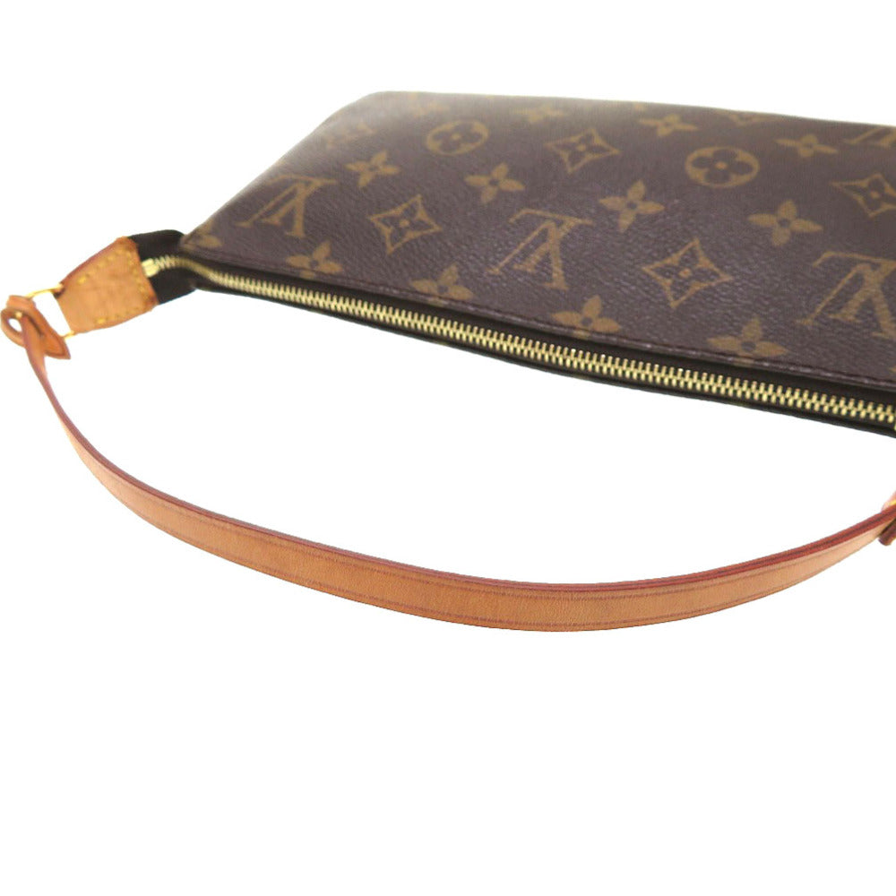 LOUIS VUITTON Pouch M51980 Monogram canvas Brown Monogram Pochette Accessories Women Used Authentic