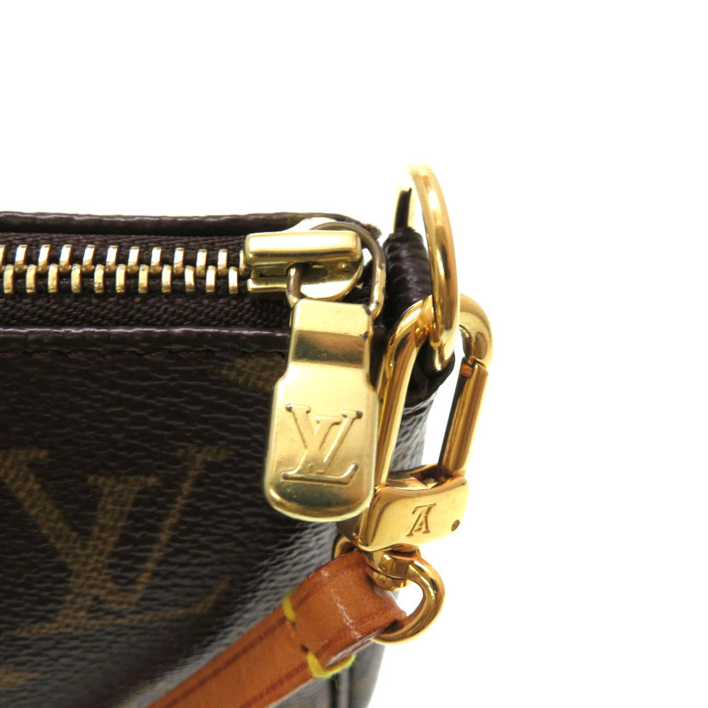 LOUIS VUITTON Pouch M51980 Monogram canvas Brown Monogram Pochette Accessories Women Used Authentic