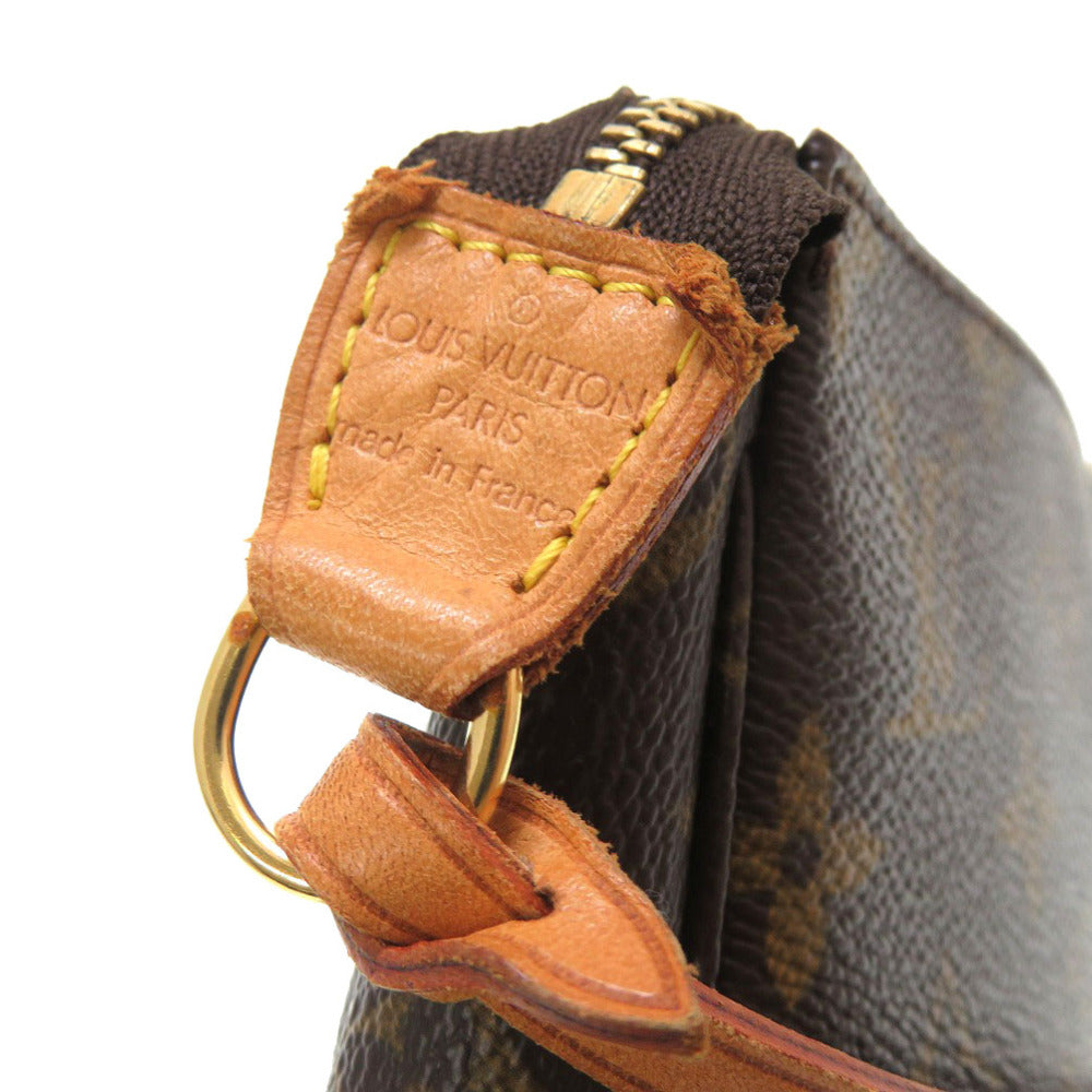 LOUIS VUITTON Pouch M51980 Monogram canvas Brown Monogram Pochette Accessories Women Used Authentic