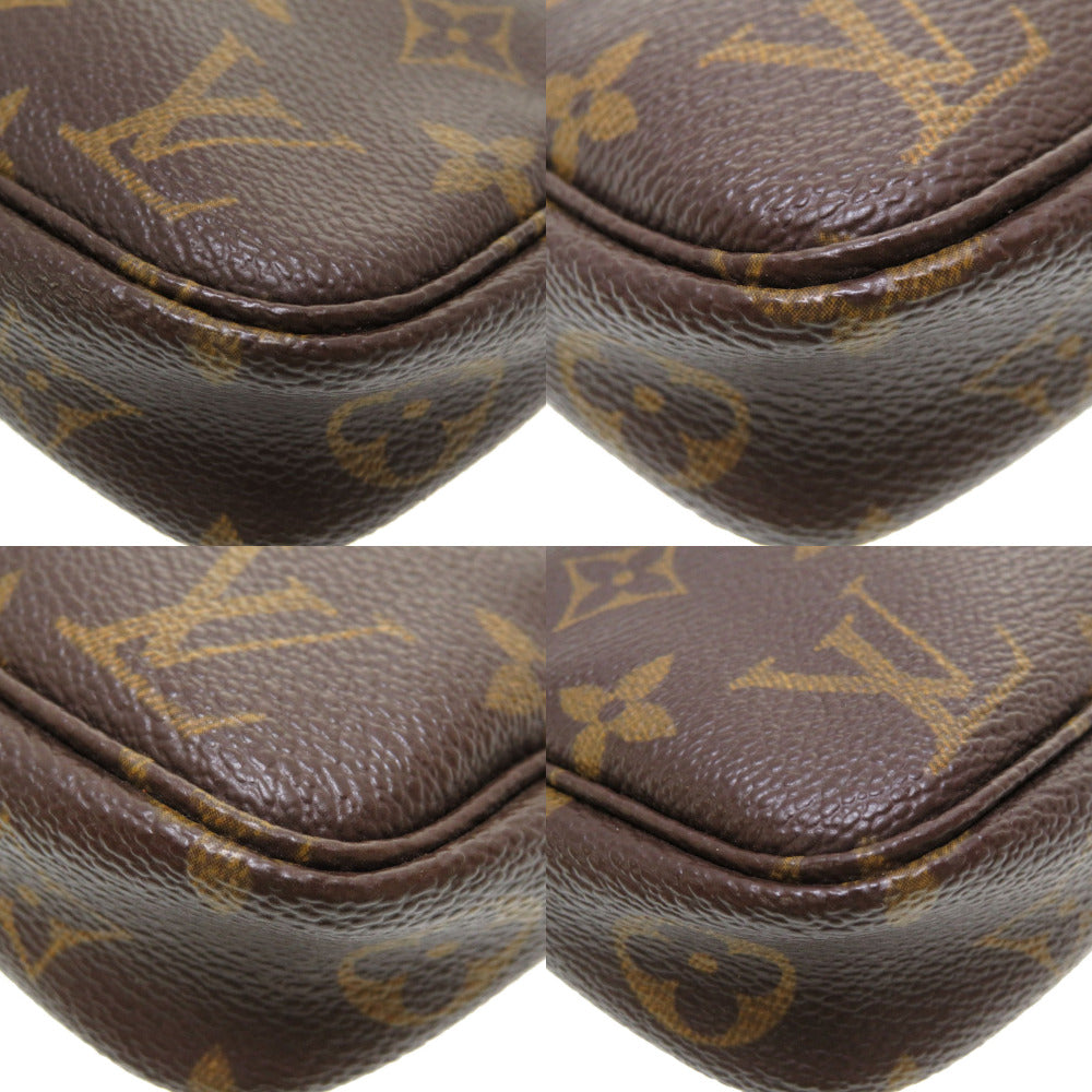 LOUIS VUITTON Pouch M51980 Monogram canvas Brown Monogram Pochette Accessories Women Used Authentic