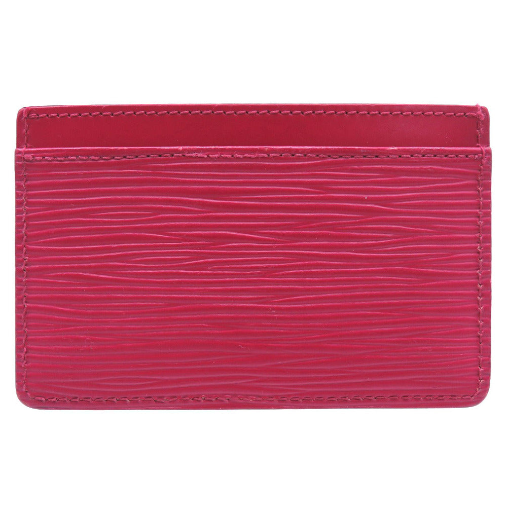 LOUIS VUITTON Card Case M60327 Epi Leather Fuchsia Epi Porte Cartes Simple