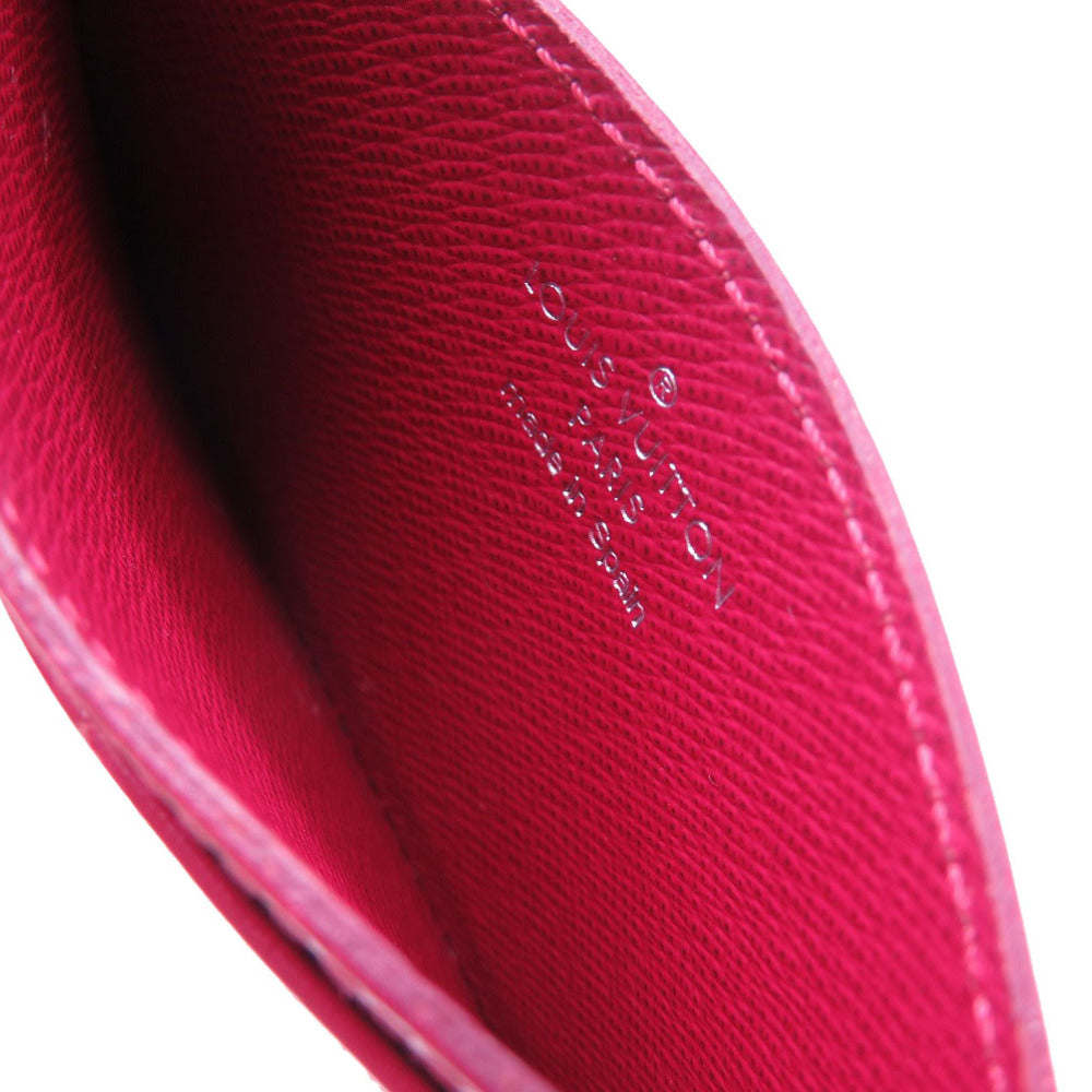 LOUIS VUITTON Card Case M60327 Epi Leather Fuchsia Epi Porte Cartes Simple
