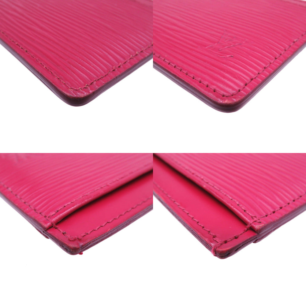 LOUIS VUITTON Card Case M60327 Epi Leather Fuchsia Epi Porte Cartes Simple