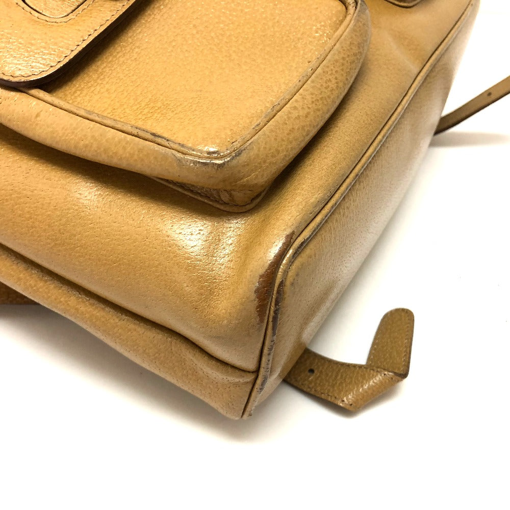 GUCCI Backpack leather Beige type backpack bag Bamboo