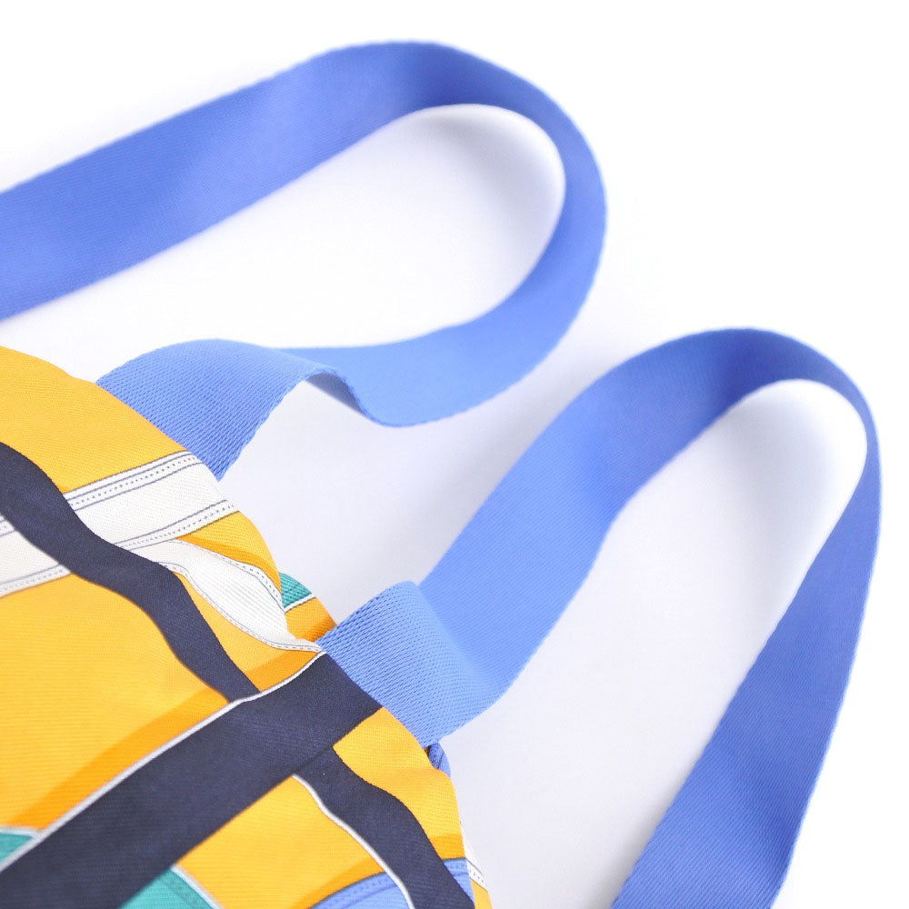 HERMES Backpack 071922CK Silk, Canvas yellow Air silk backpack unisex(Unisex) Used Authentic