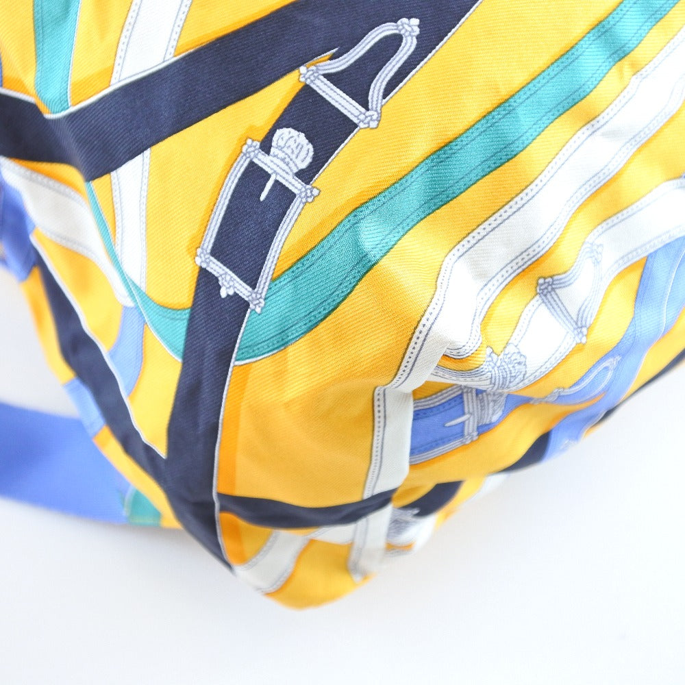 HERMES Backpack 071922CK Silk, Canvas yellow Air silk backpack unisex(Unisex) Used Authentic