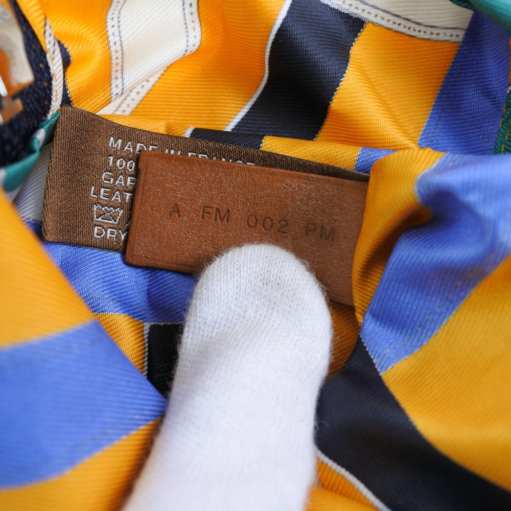 HERMES Backpack 071922CK Silk, Canvas yellow Air silk backpack unisex(Unisex) Used Authentic