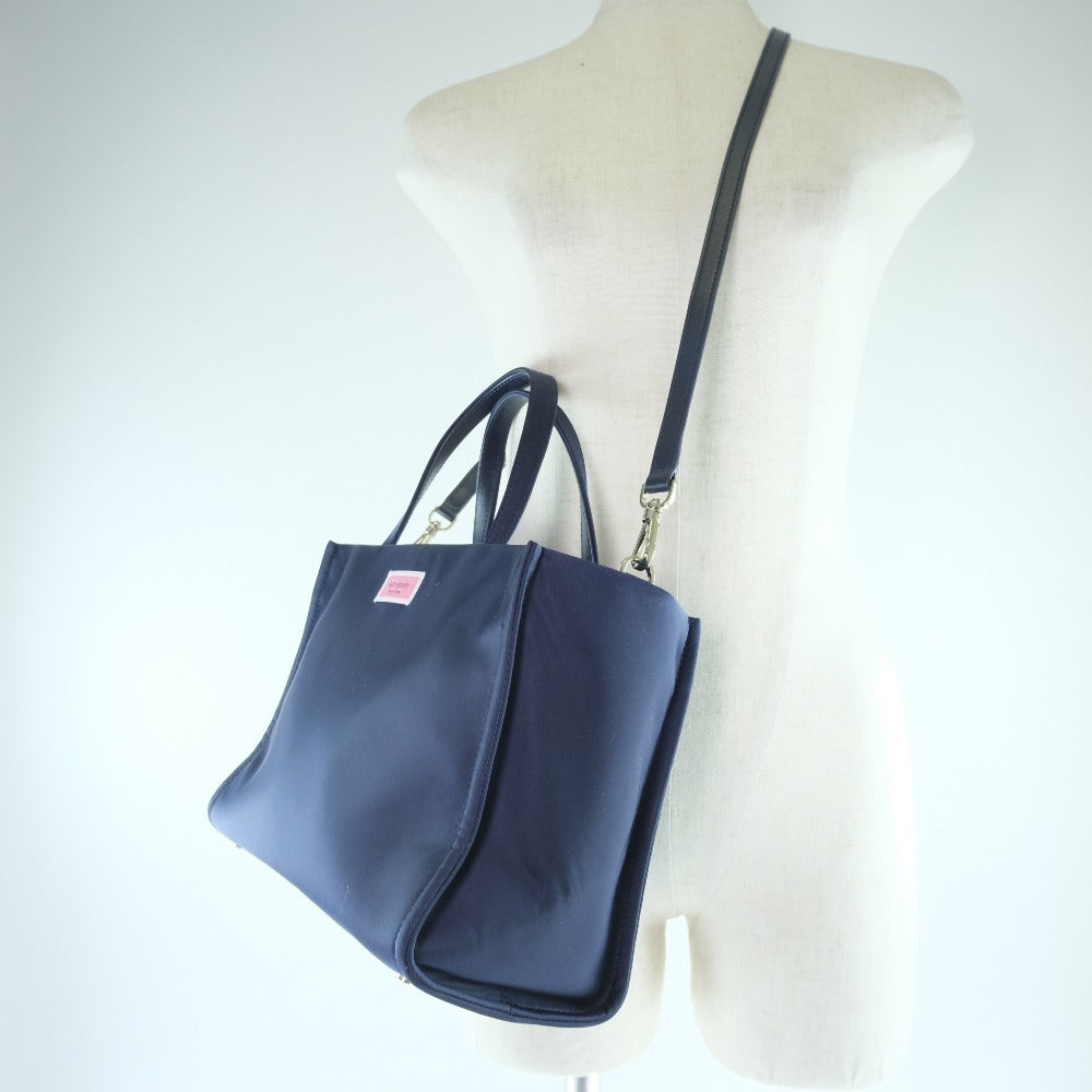 Kate Spade Handbag Nylon Navy 2WAYShoulder Women Used Authentic