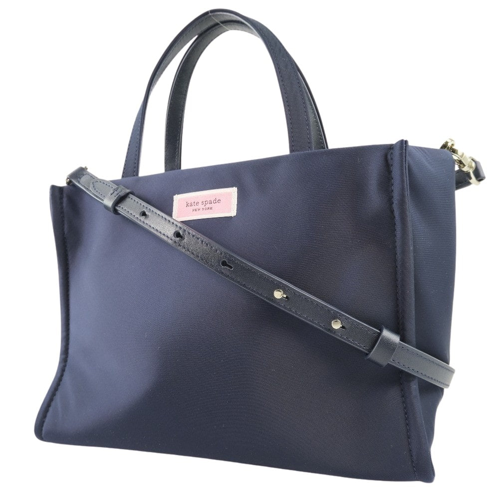 Kate Spade Handbag Nylon Navy 2WAYShoulder Women Used Authentic